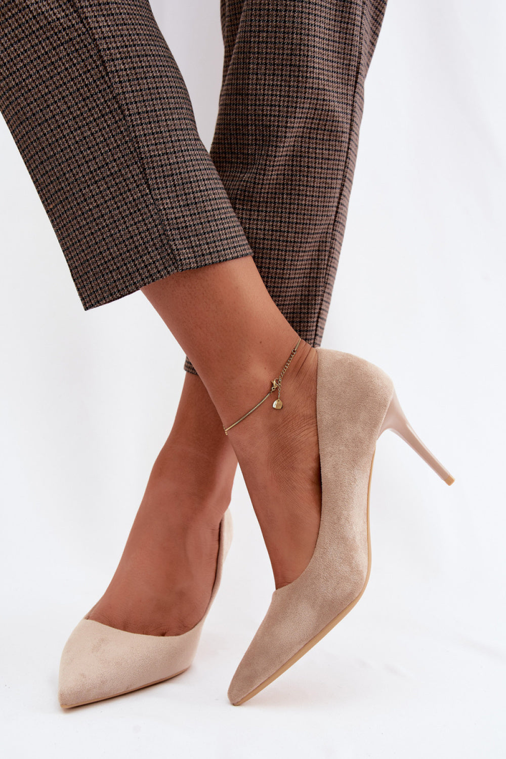 Step In Style Tropessa Beige Suede Stiletto High Heels - view 3