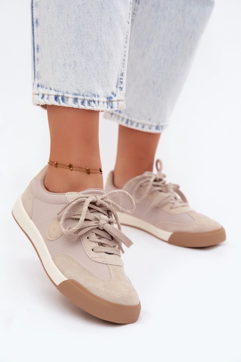 Step In Style Beige Suede Trainers - view 4