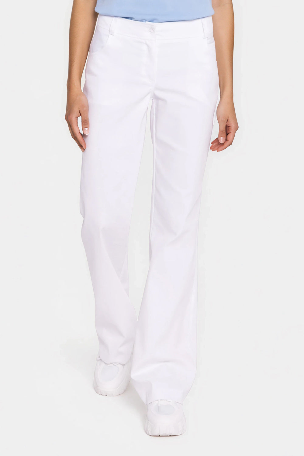 Nife White Denim Bodycon Jeans