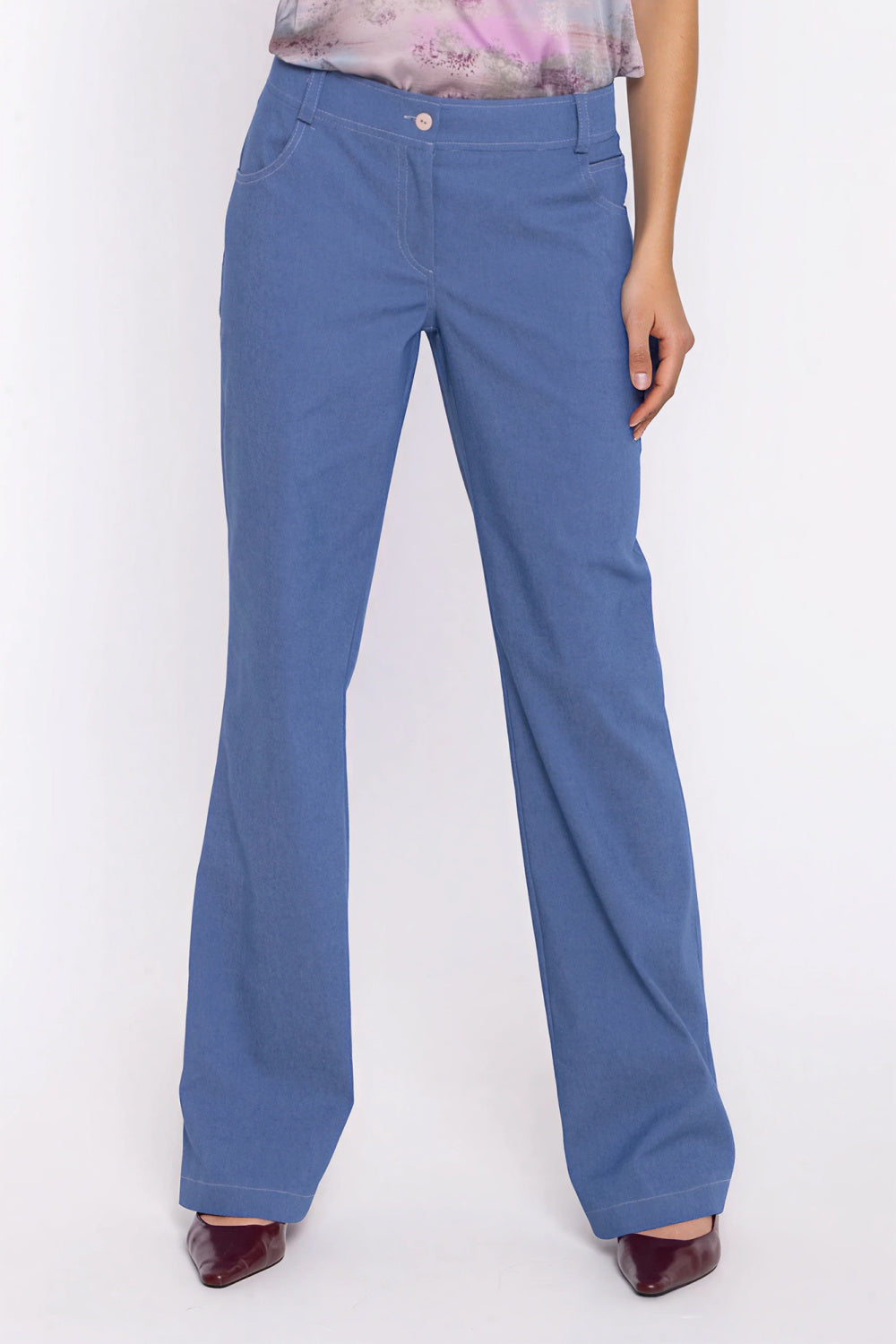 Nife Denim Blue Bodycon Cotton Jeans