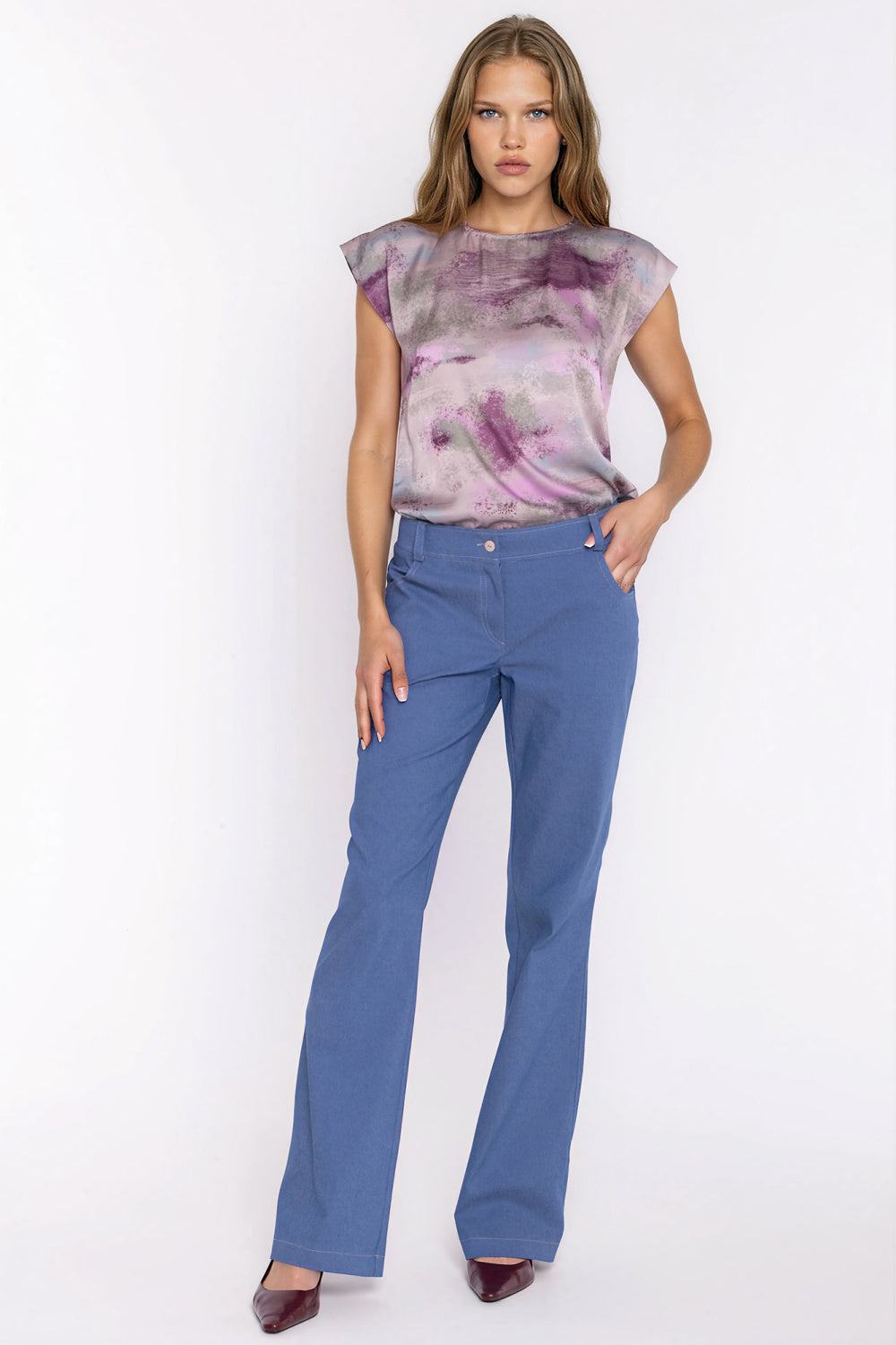Nife Denim Blue Bodycon Cotton Jeans - view 2