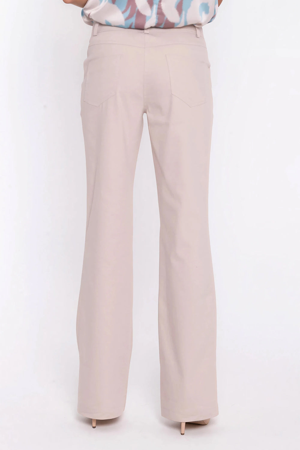 Nife Beige Denim Cotton Jeans - view 3