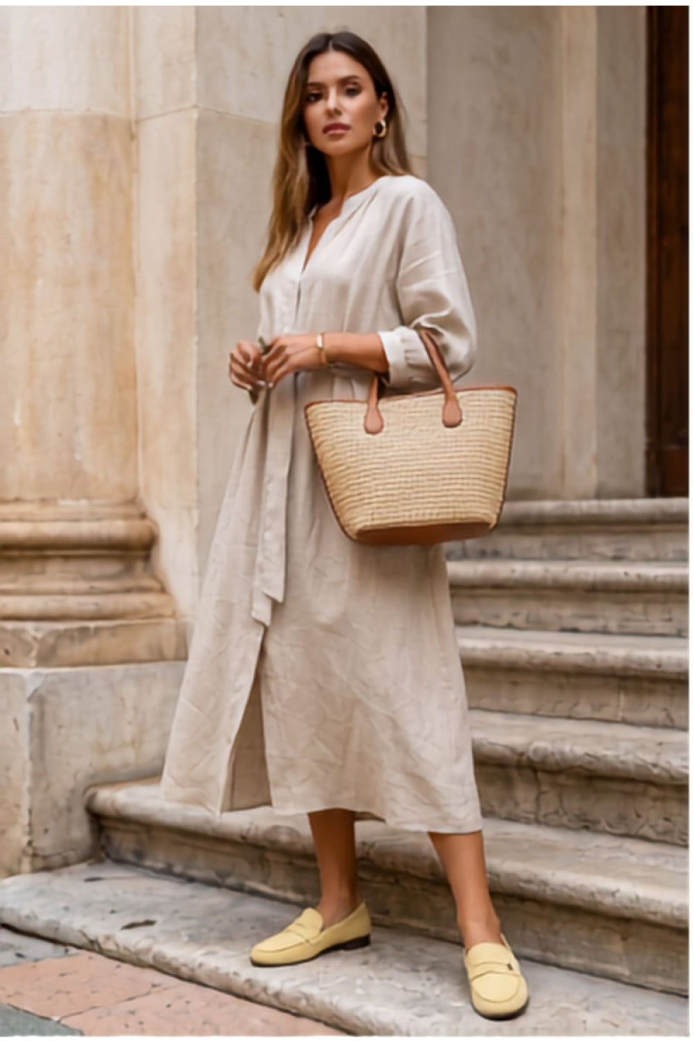 Step In Style Prestelle Yellow Leather Moccasins - view 3