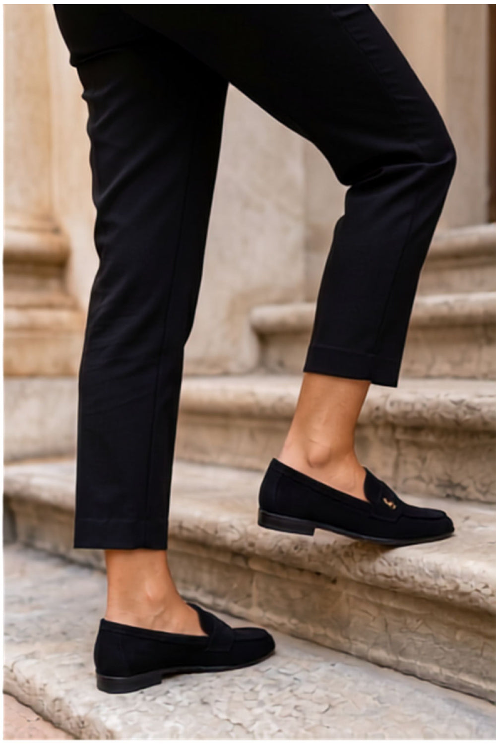 Step In Style Prestelle Black Leather Moccasins - view 3