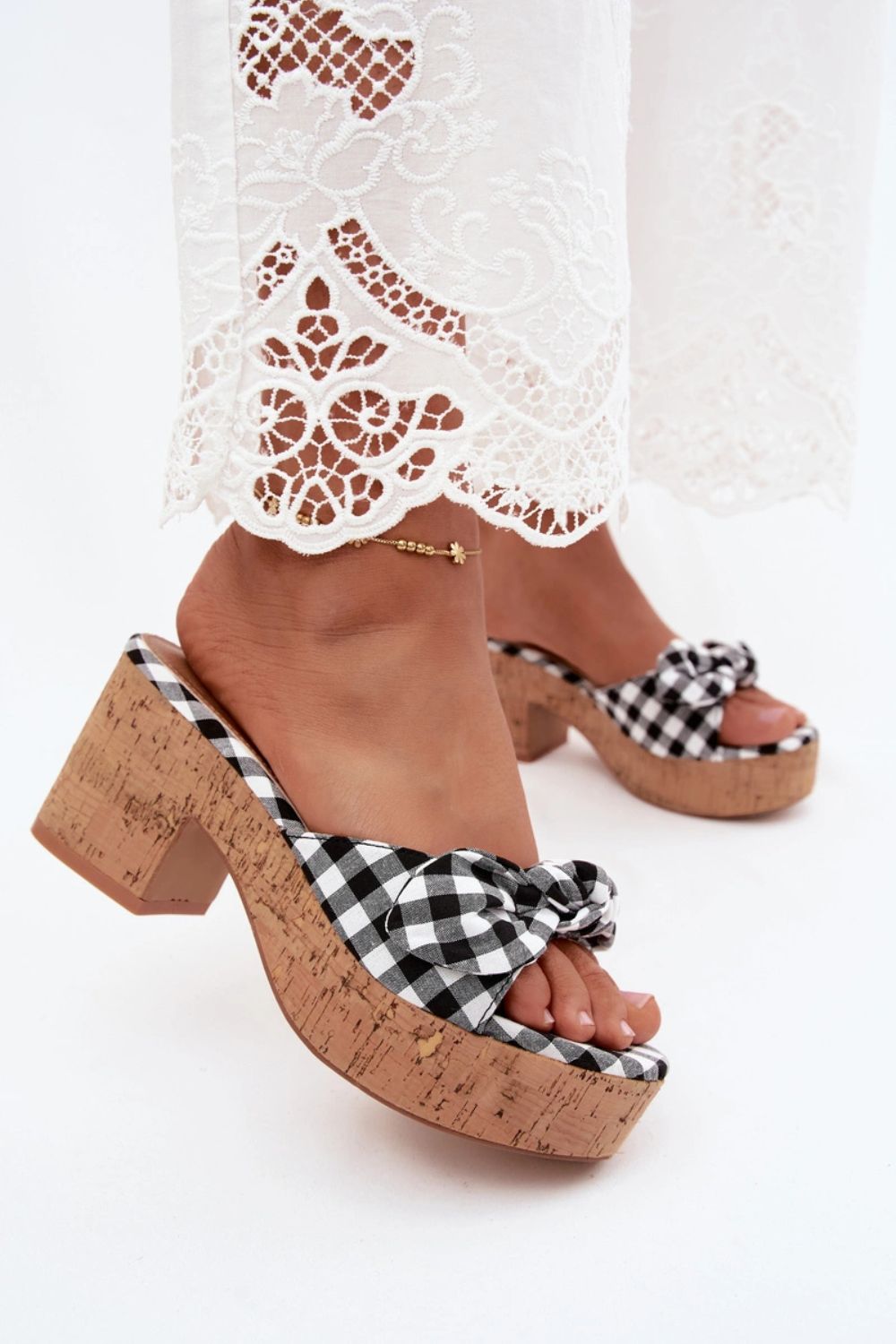 Step In Style Magnella Black Platform Heeled Sandals - view 2