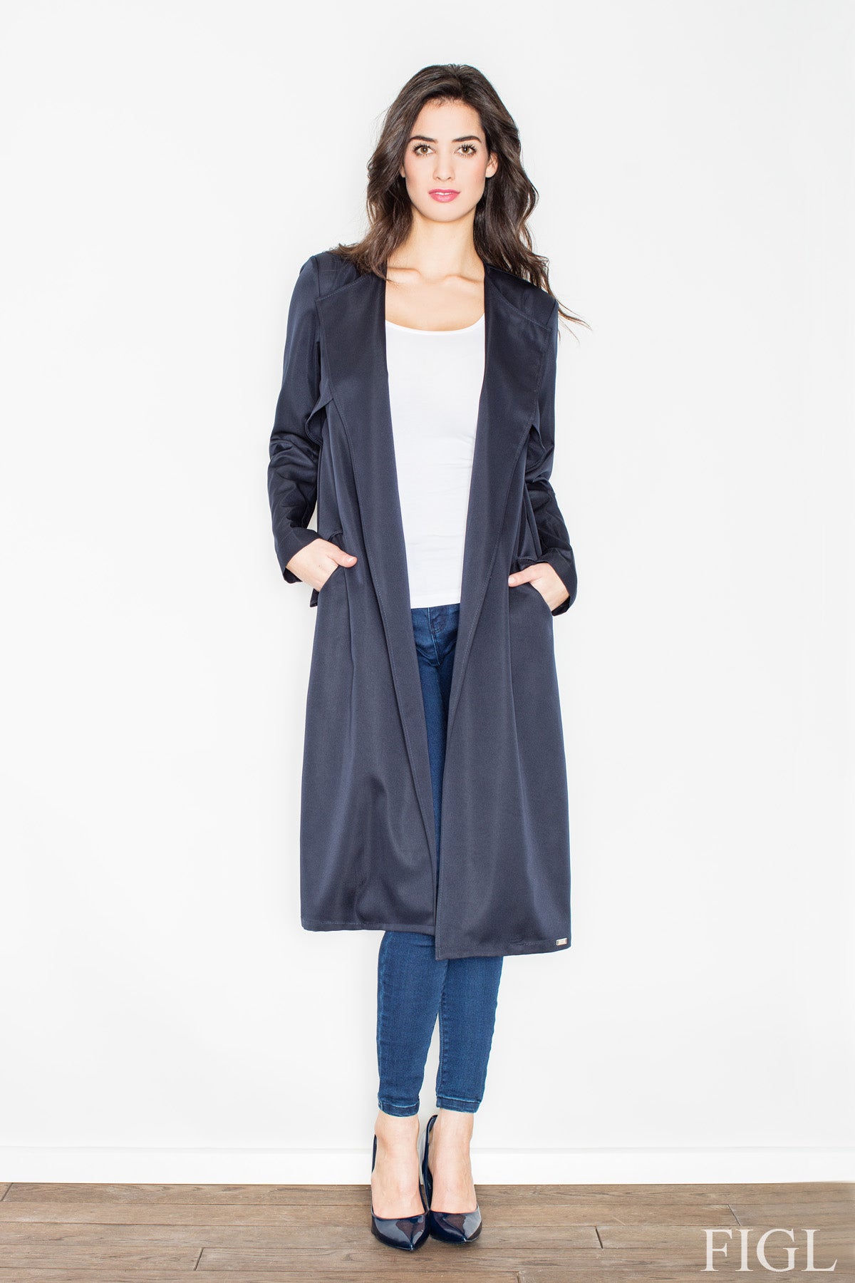 Figl Navy Coat