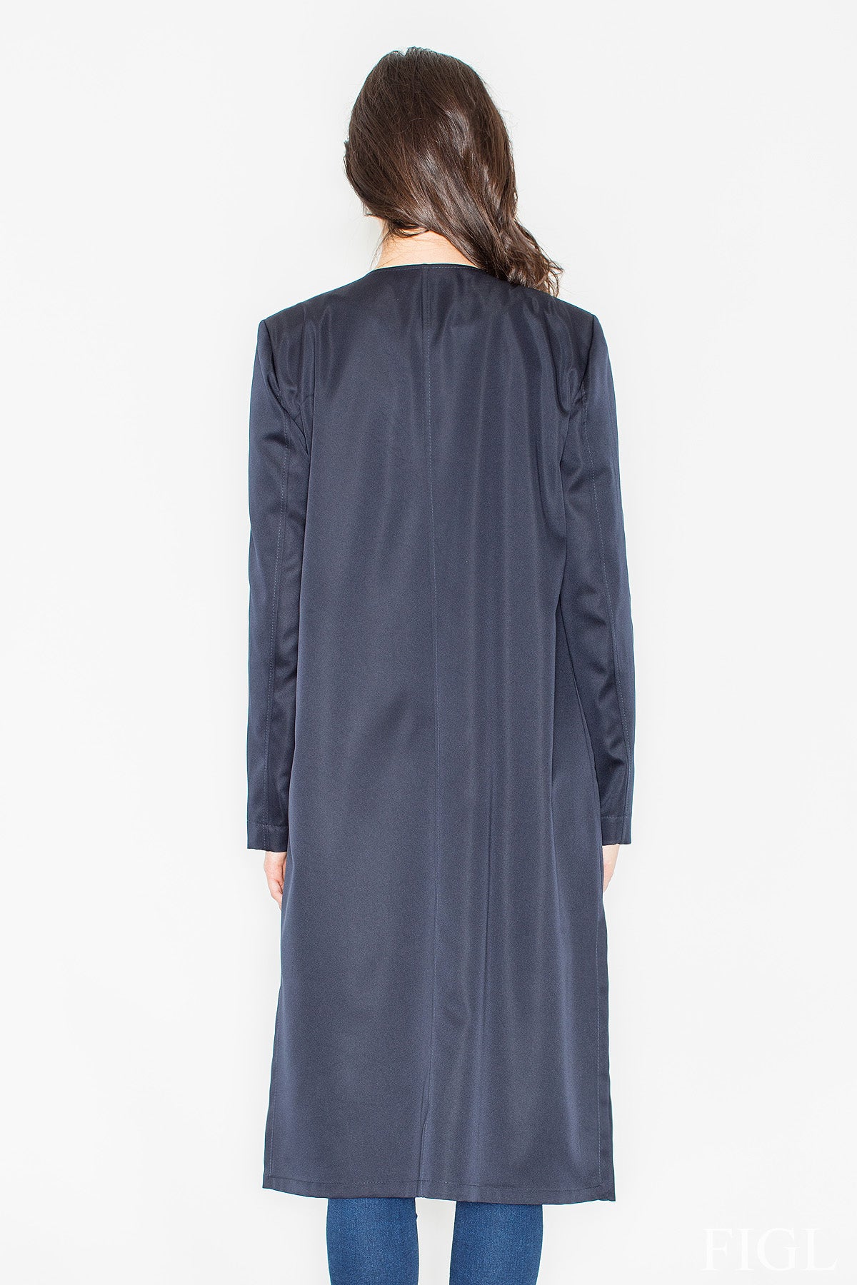 Figl Navy Coat - view 2