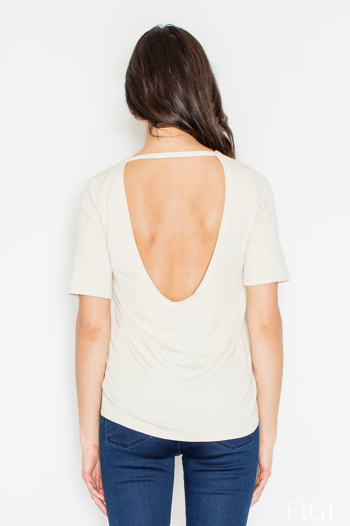 Figl Ecru Viscose Blouse