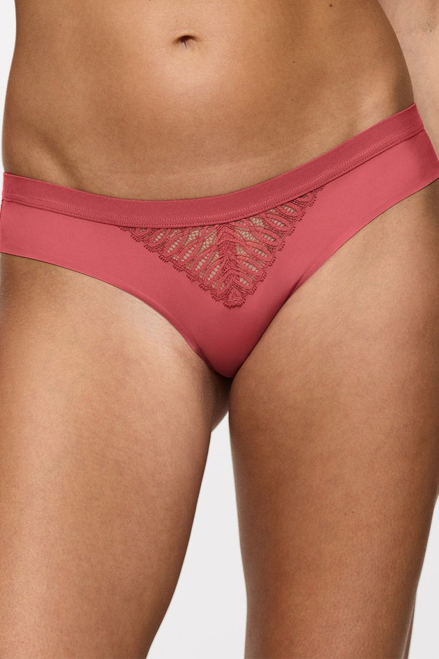Triumph Aura Spotlight T Pink Lace Brazilian Knickers