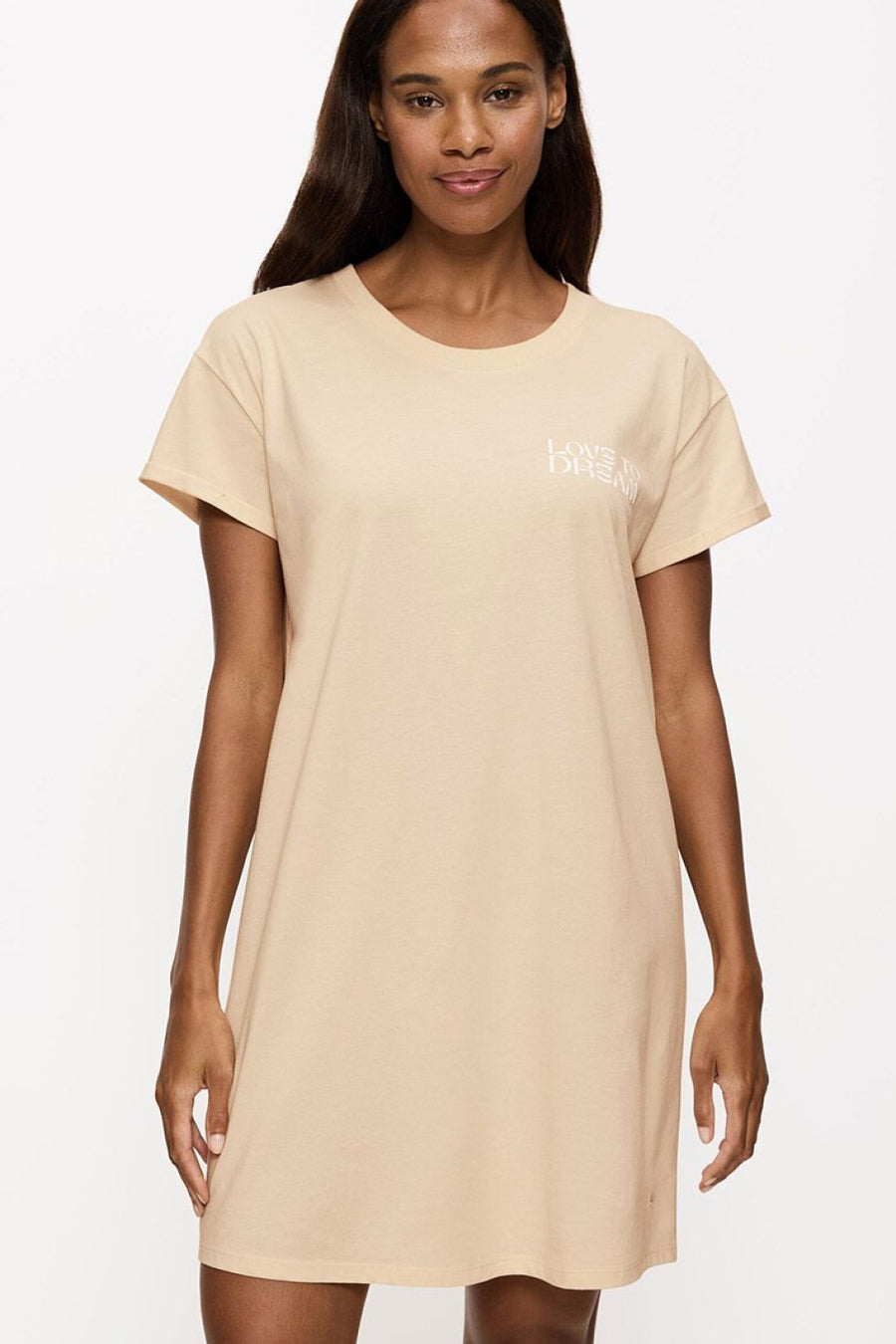 Triumph Nightdresses Beige Short Sleeve Nightdress