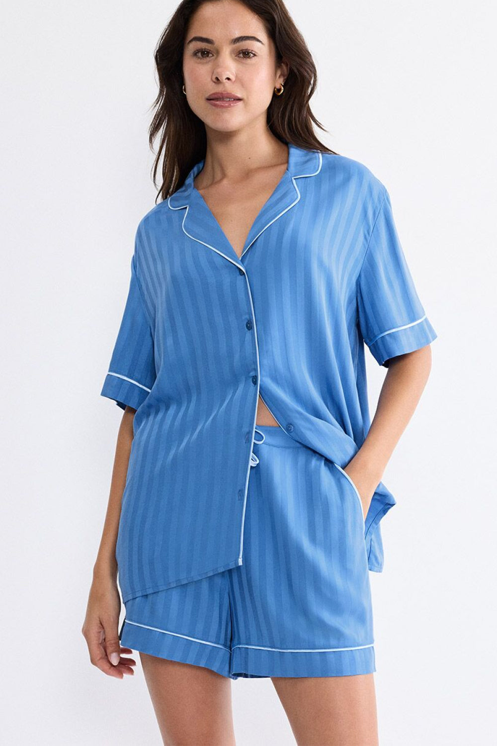 Triumph Blue Striped Shirt