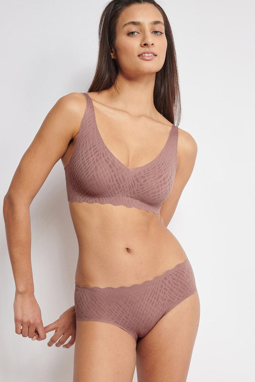 Sloggi Hipster Cocoa Lace Knickers - view 2