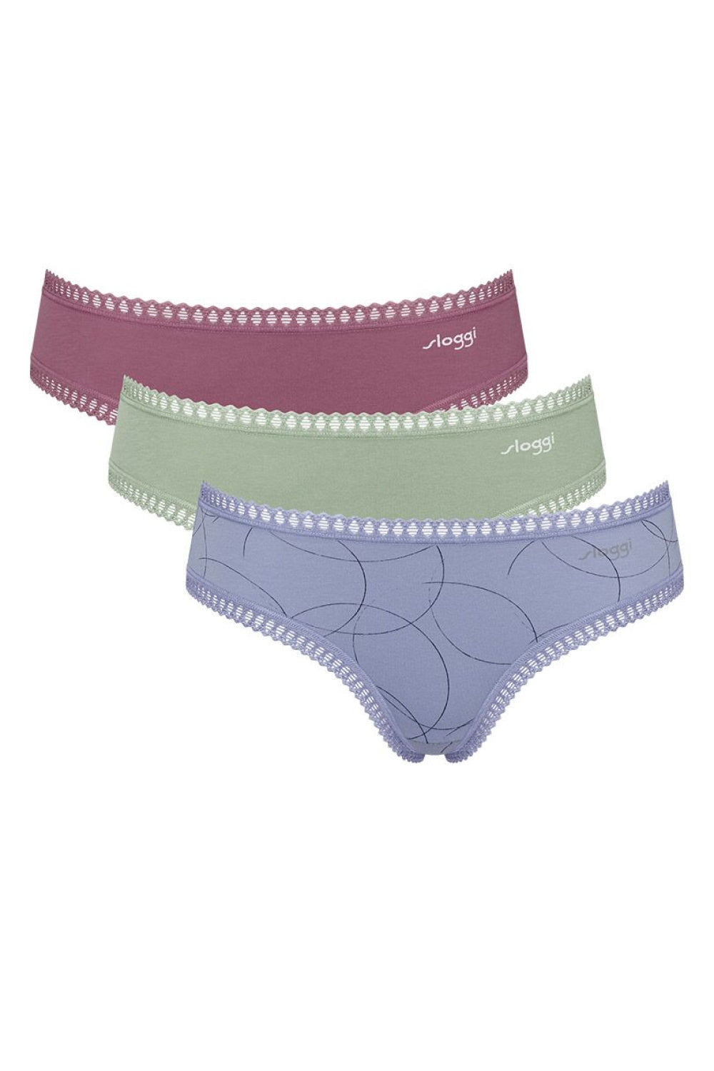 Sloggi Multicolour Cotton Lace Lingerie Set