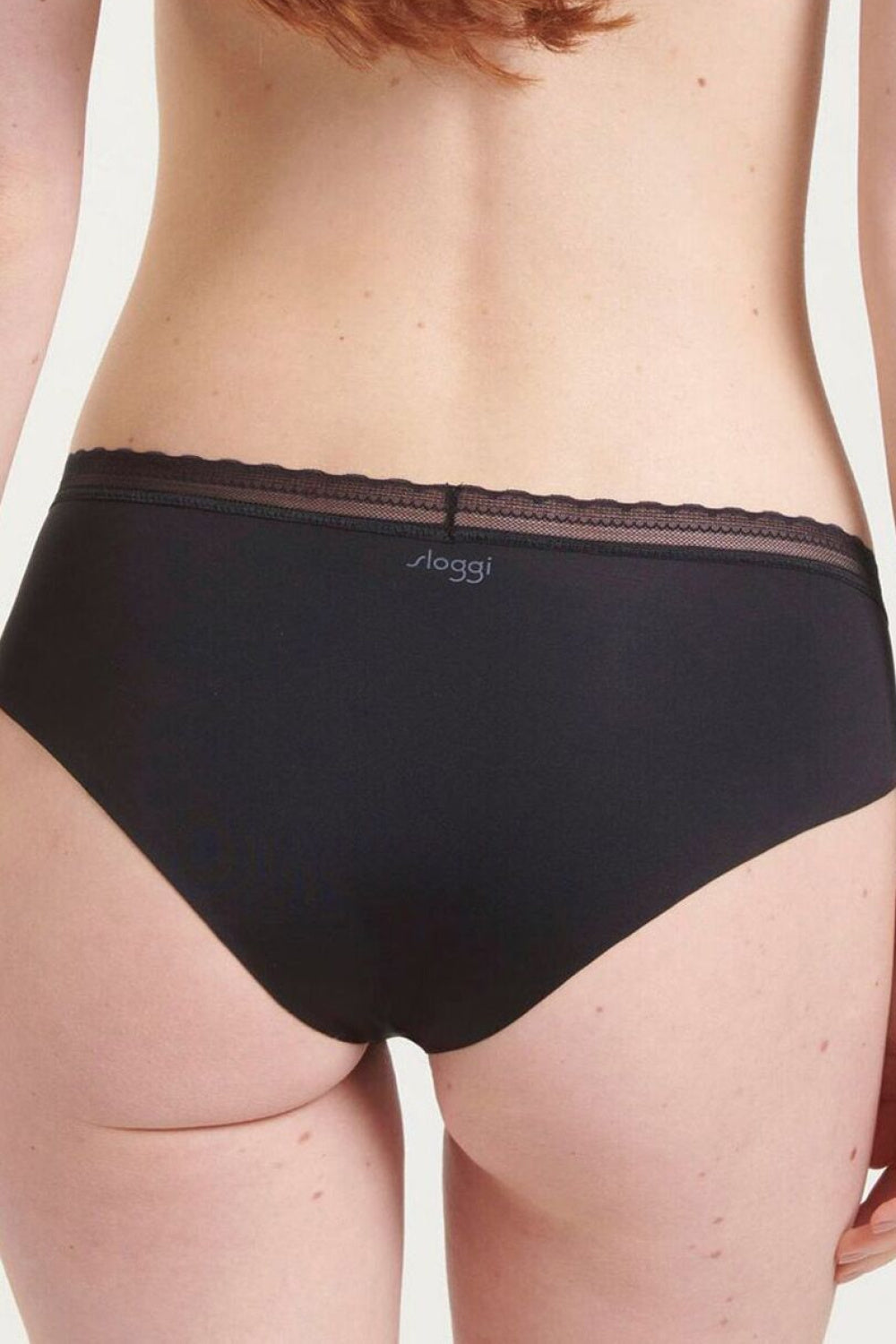 Sloggi Black Mesh Knickers - view 3