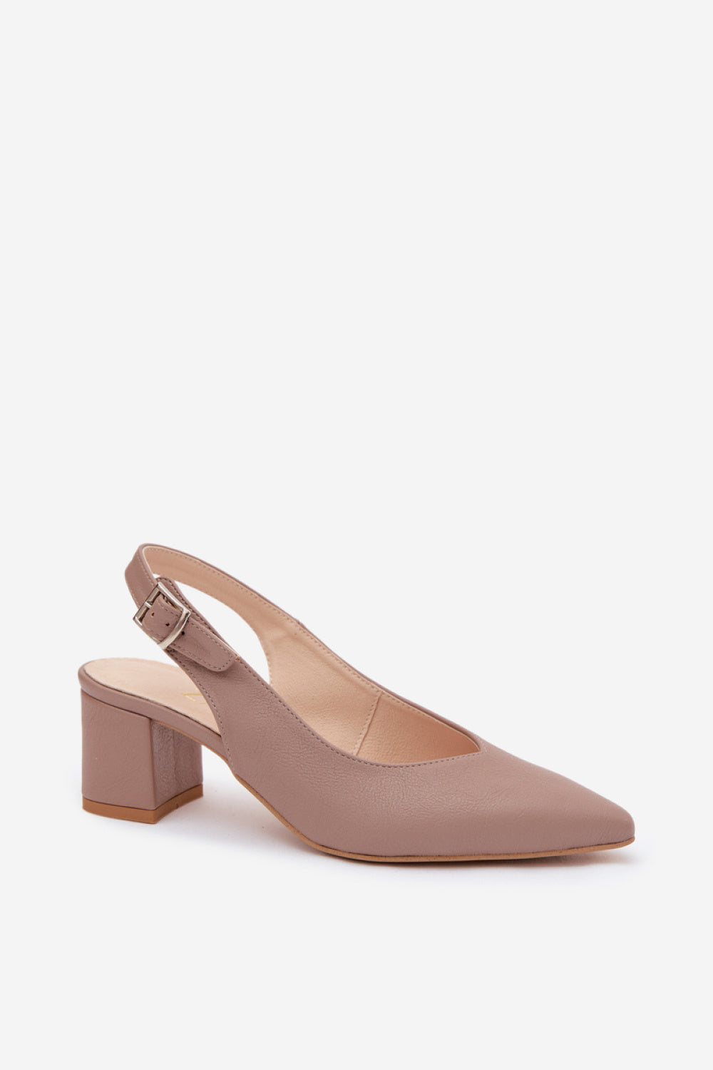 Step In Style Zazoo Taupe Leather Heeled Sandals - view 2