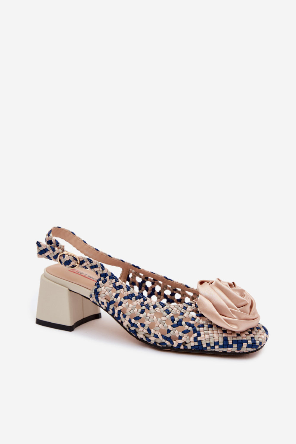 Step In Style Artiker Navy Block Heel Heeled Sandals - view 2