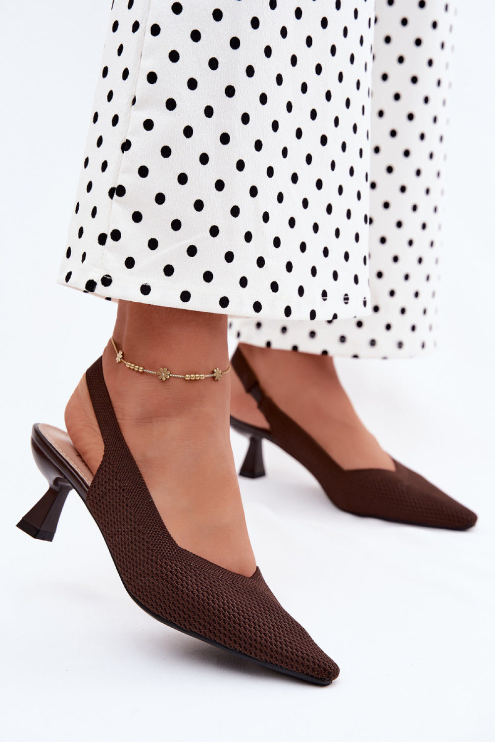 Step In Style Purea Chocolate Heeled Sandals