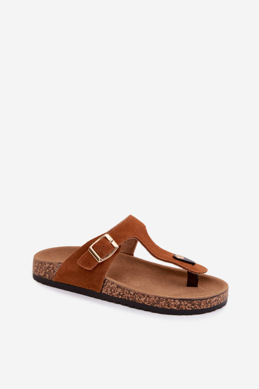 Step In Style Camel Suede Toe Post Flip Flops - view 2