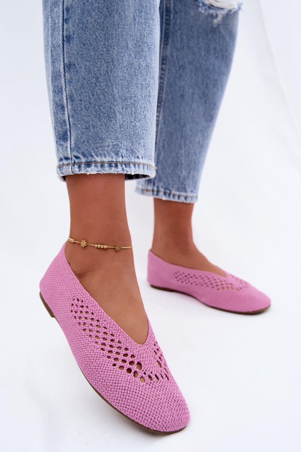 Step In Style Hibisca Pink Ballet Flats