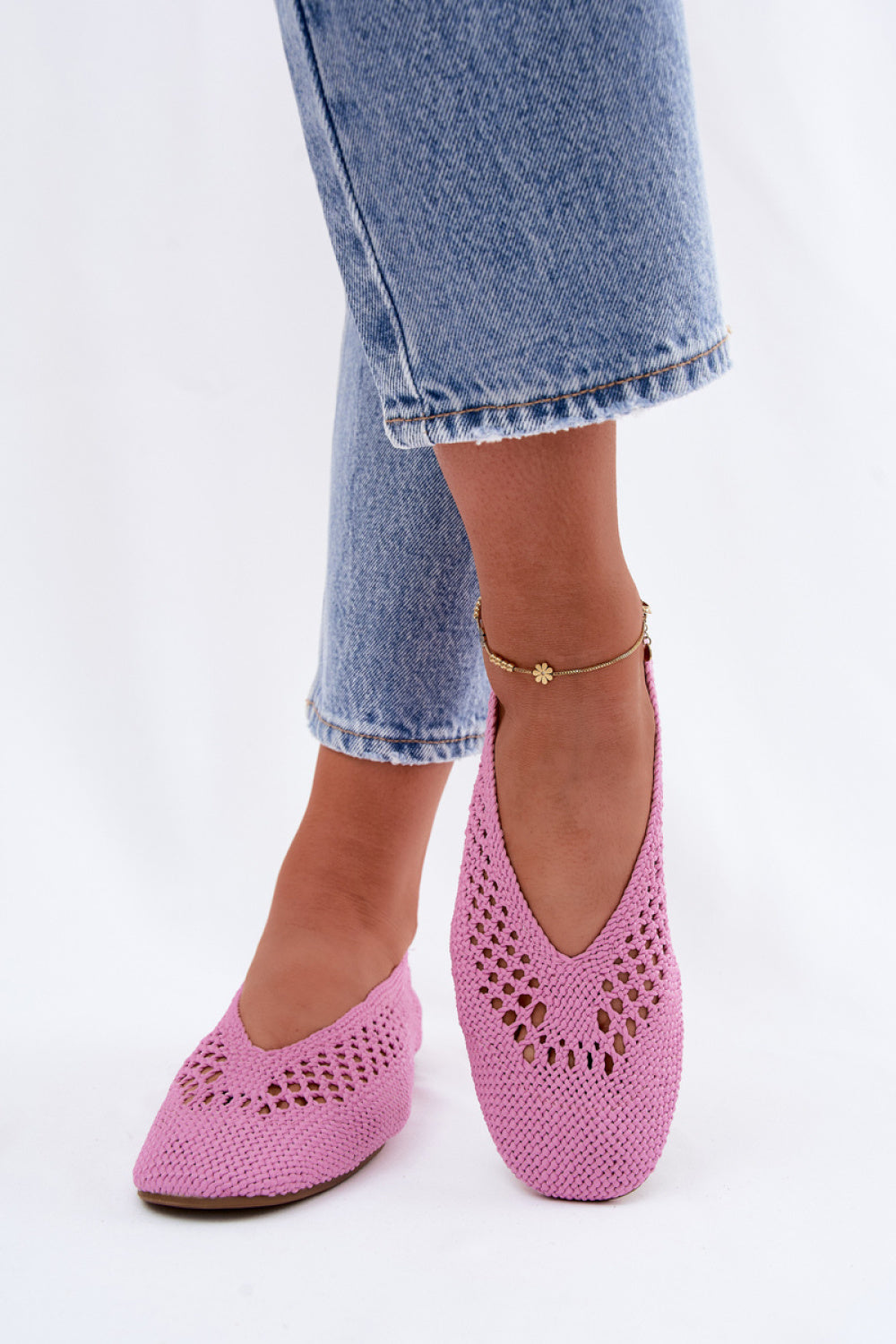Step In Style Hibisca Pink Ballet Flats - view 3