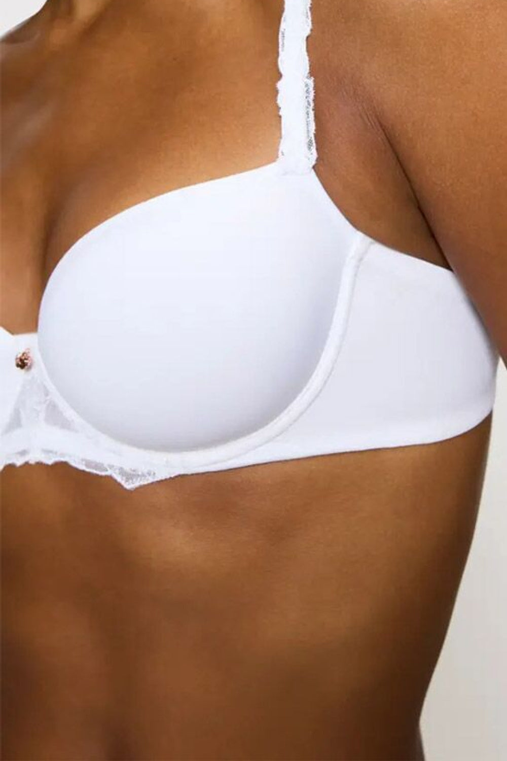 Triumph Wild Azalea Florale White Lace Balcony Padded Bra - view 2