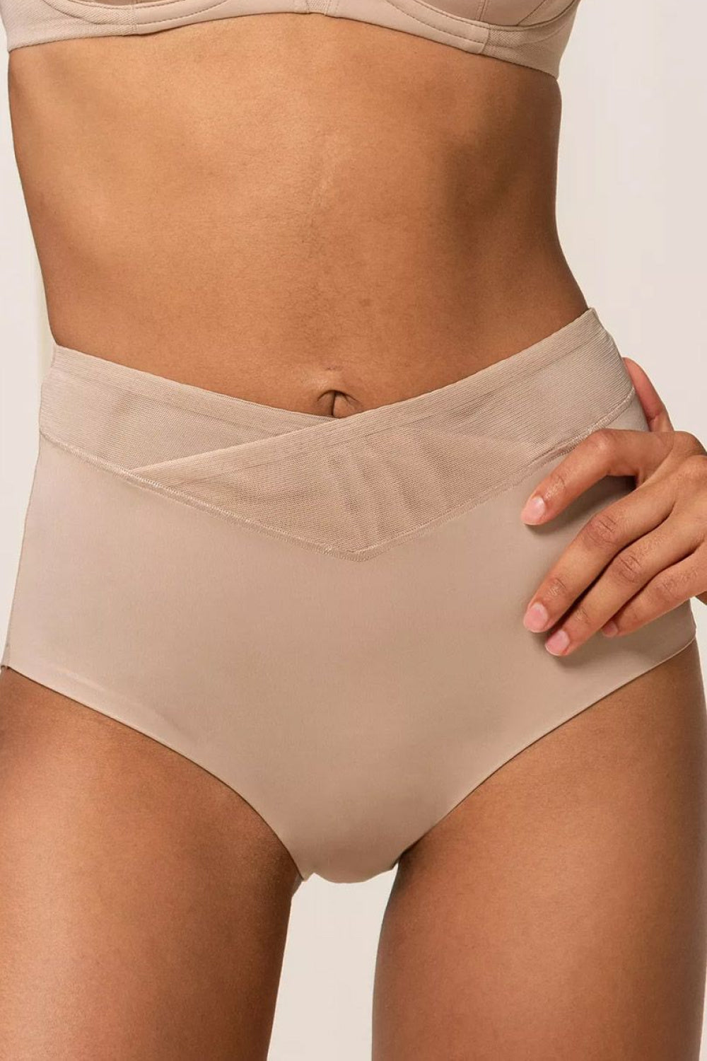 Triumph True Shape Sensation Light Beige High Waisted Knickers