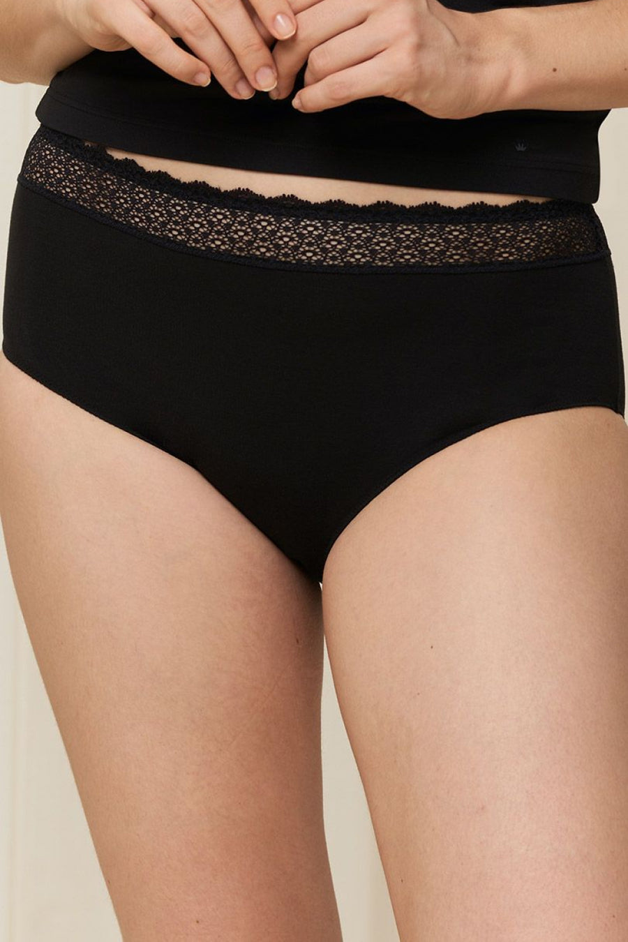 Triumph Feel Black Lace Knickers