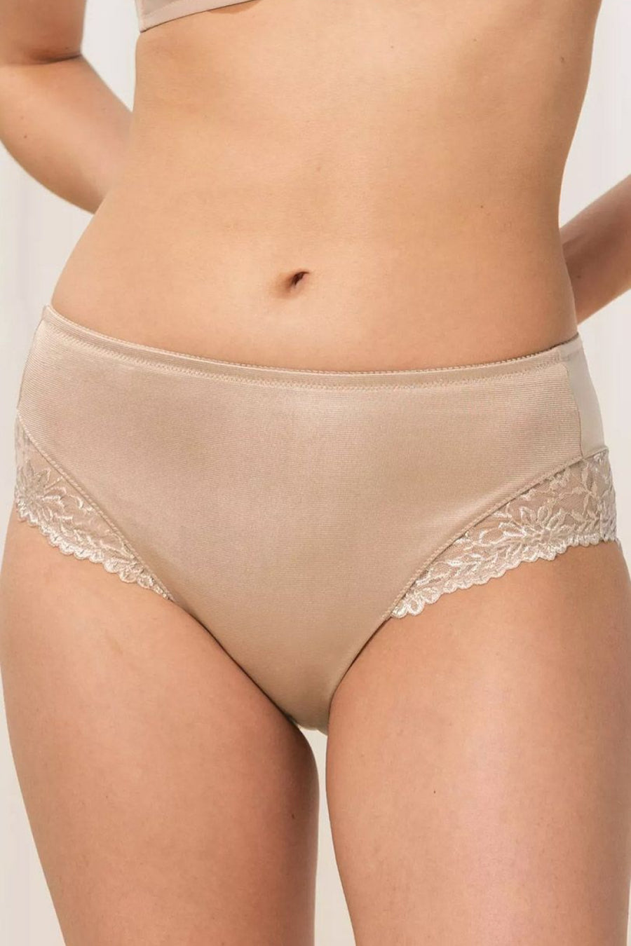 Triumph Ladyform Nude Lace High Waisted Knickers