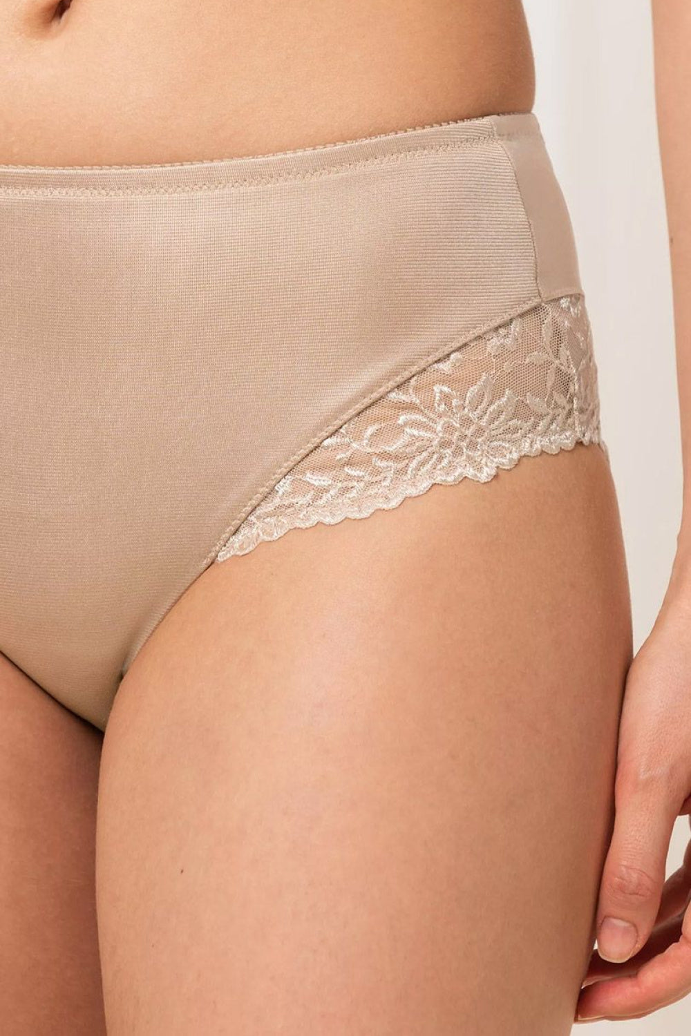 Triumph Ladyform Nude Lace High Waisted Knickers - view 4