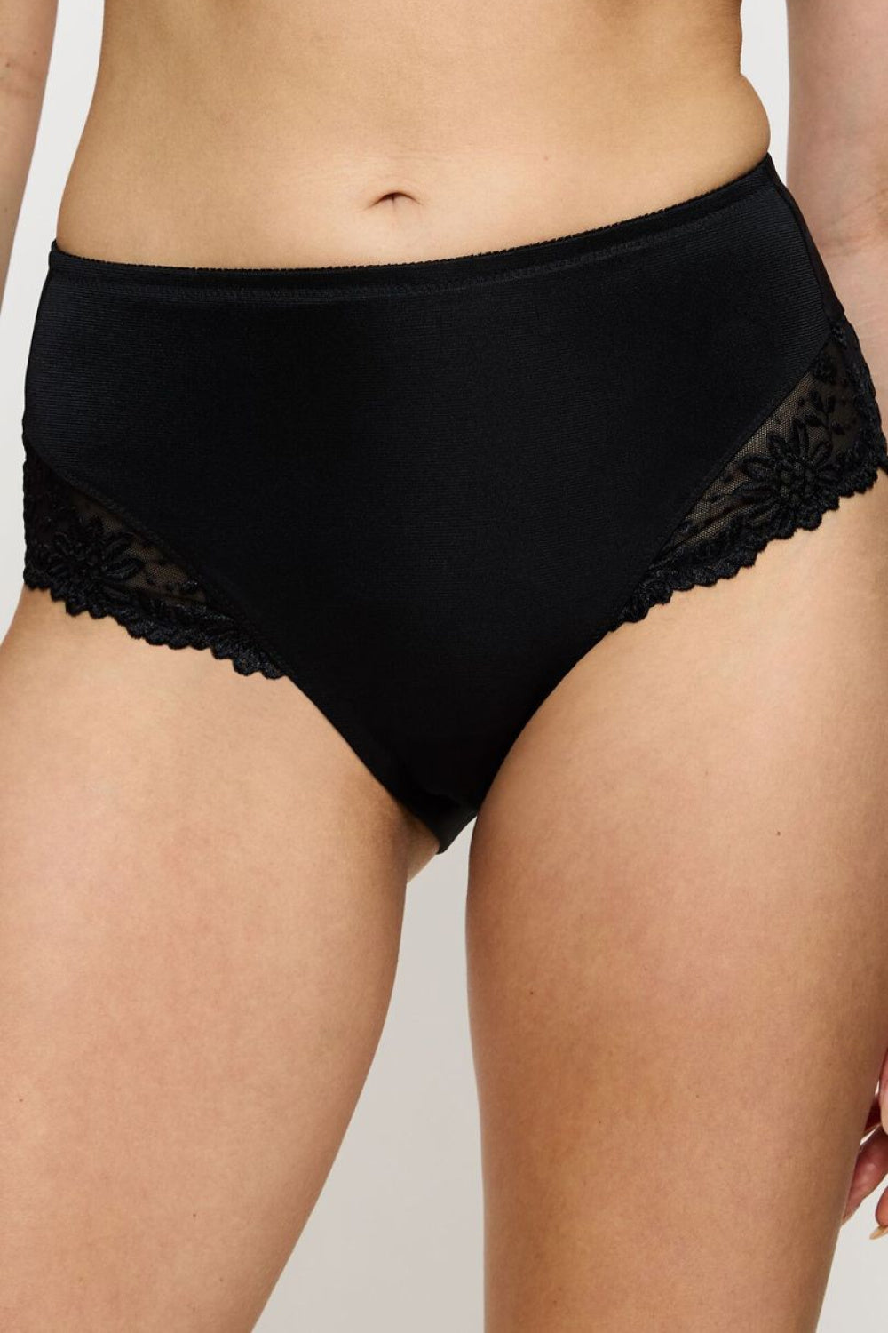 Triumph Ladyform Black Lace High Waisted Knickers