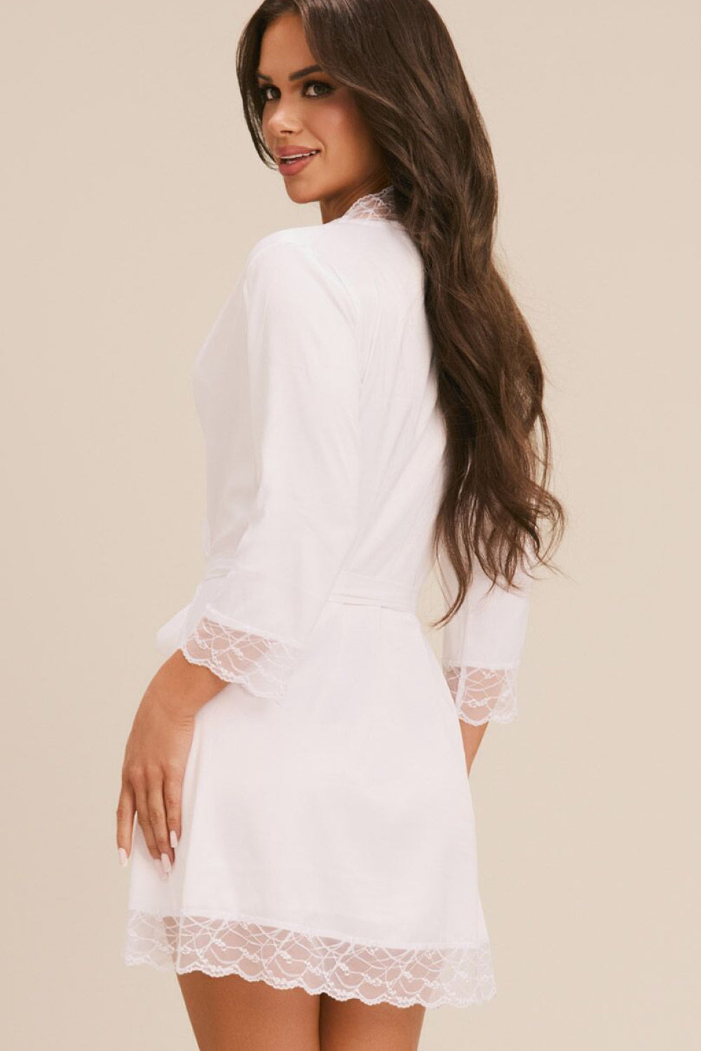 Obsessive Weddya Bride White Lace Dressing Gown - view 3