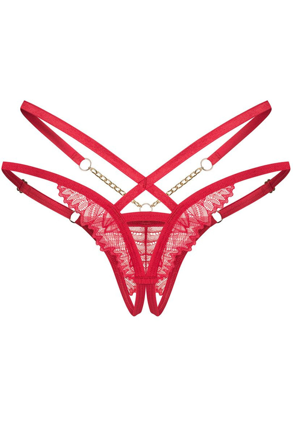 Obsessive Matildea Red Lace Thong - view 3