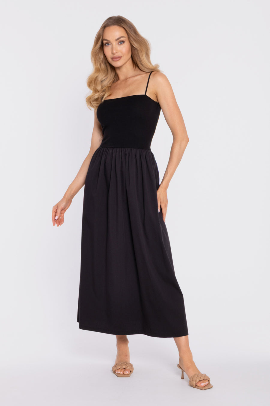 Moe Black Maxi Knitted Dress