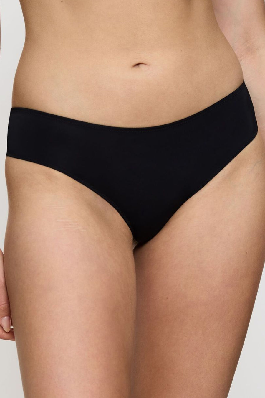 Triumph Lovely Micro Brazilian Black Lace Floral Thong