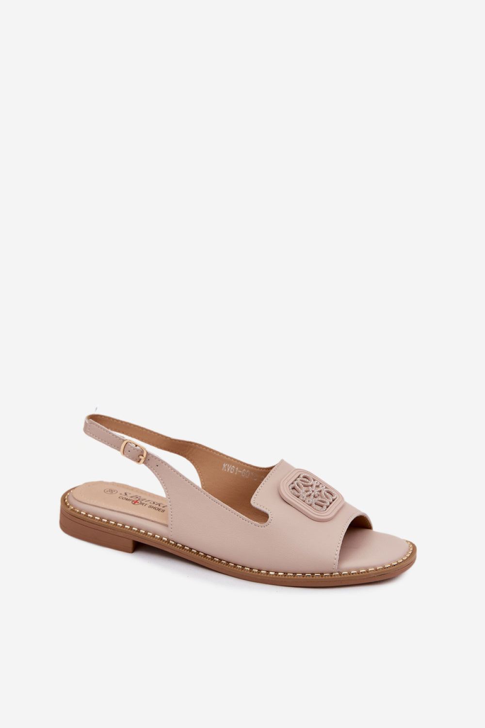 Step In Style Nude Flat Sandals - view 2