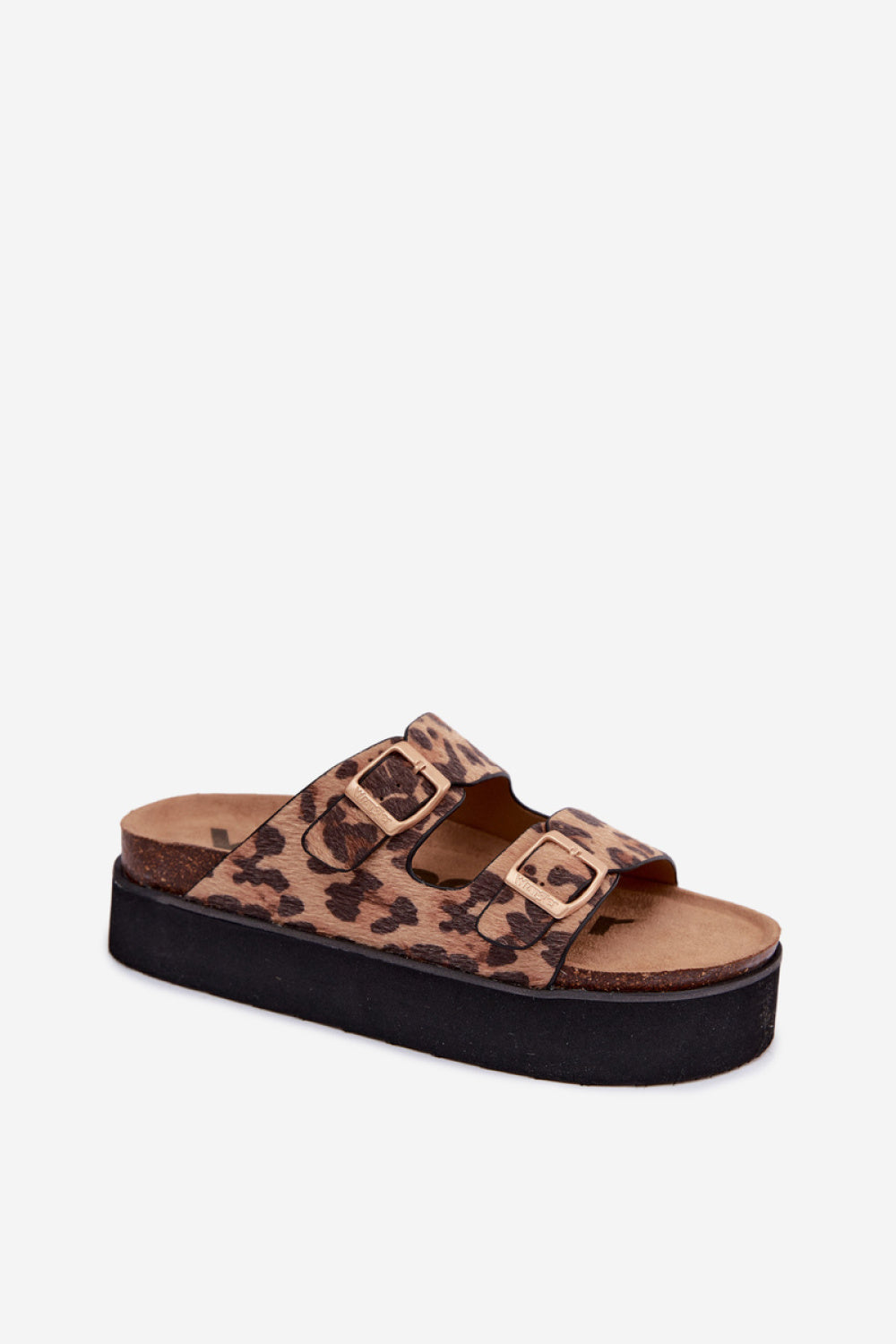 Step In Style Wrangler Leopard Print Faux Suede Platform Sandals - view 2