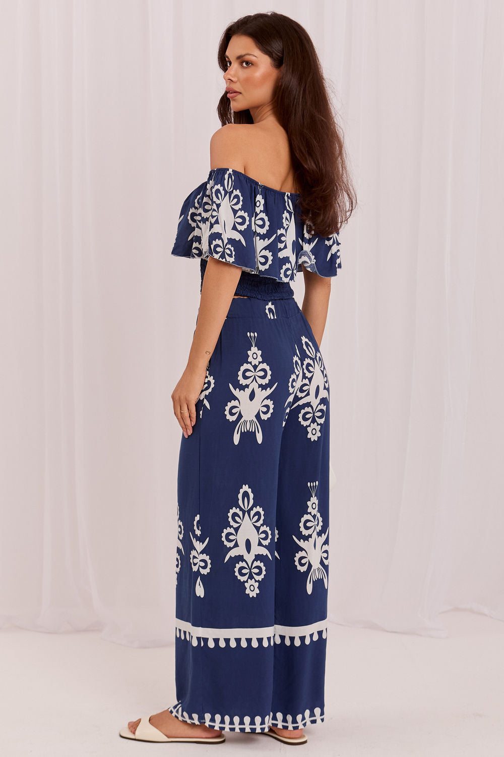 Italy Moda Navy Sleeveless Co-Ord Set - view 3