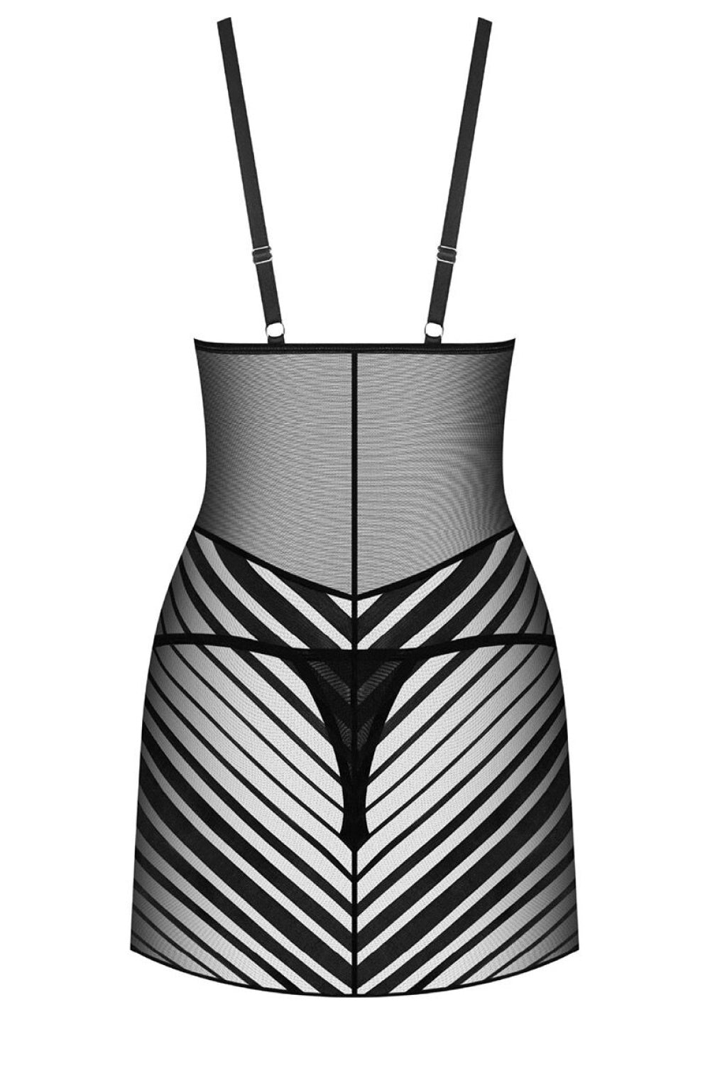 Obsessive Lune Bellis Black Mesh Sexy Lingerie Set - view 3