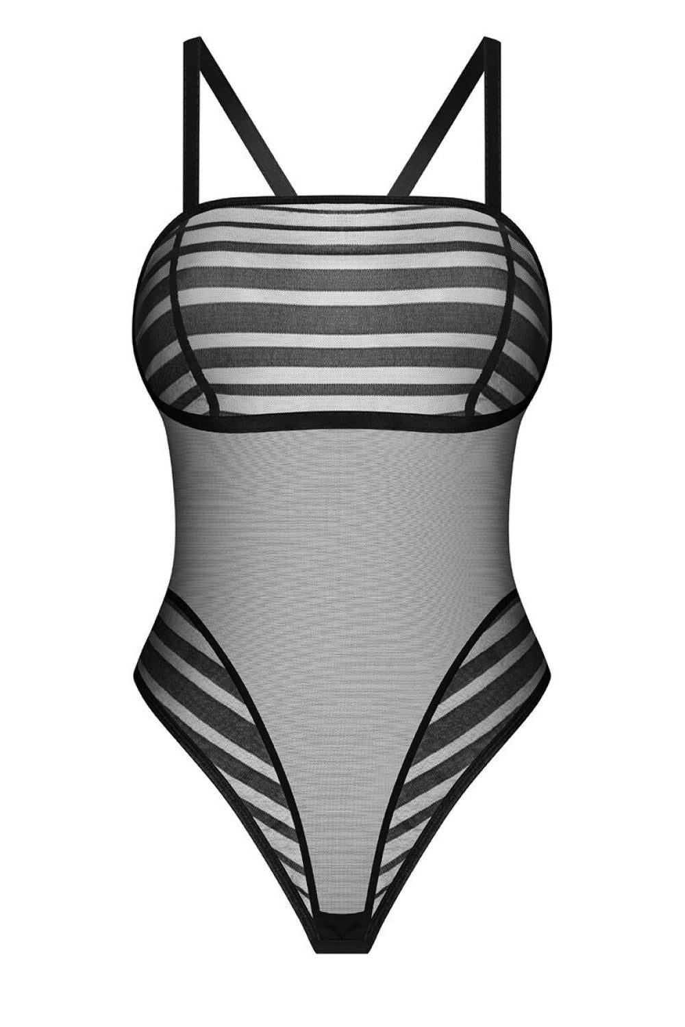 Obsessive Lune Bellis Black Mesh Bodysuit - view 2