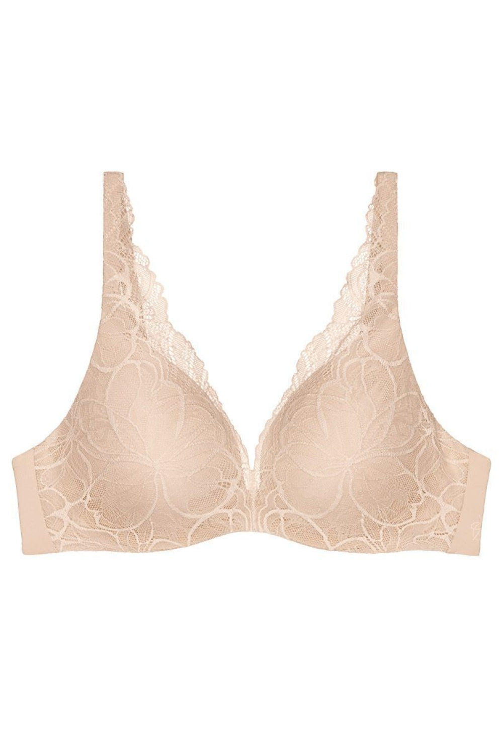 Triumph Beige Polyamide Lace Underwired Push-Up Bra - view 2