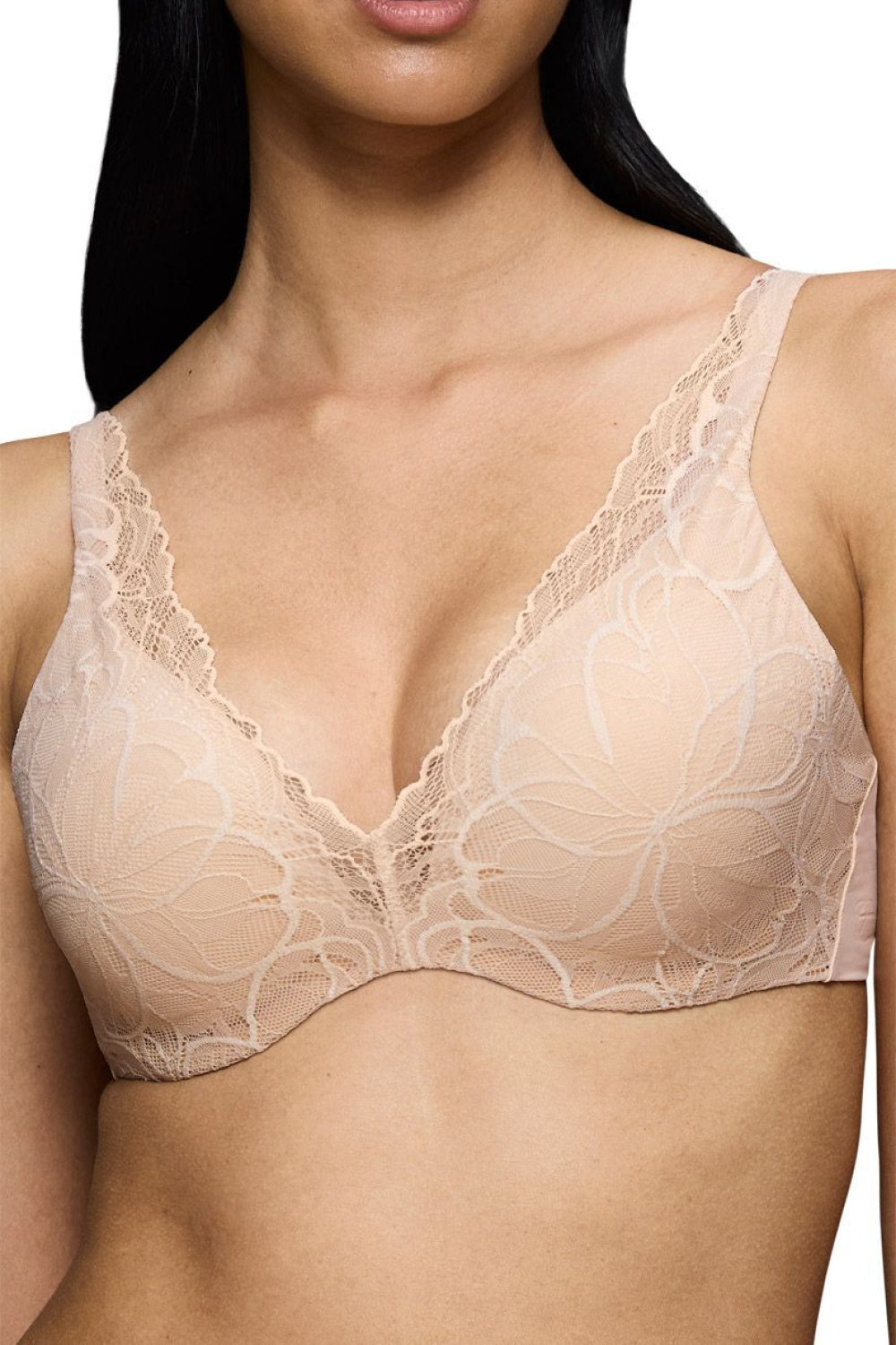 Triumph Beige Polyamide Lace Underwired Push-Up Bra - view 4