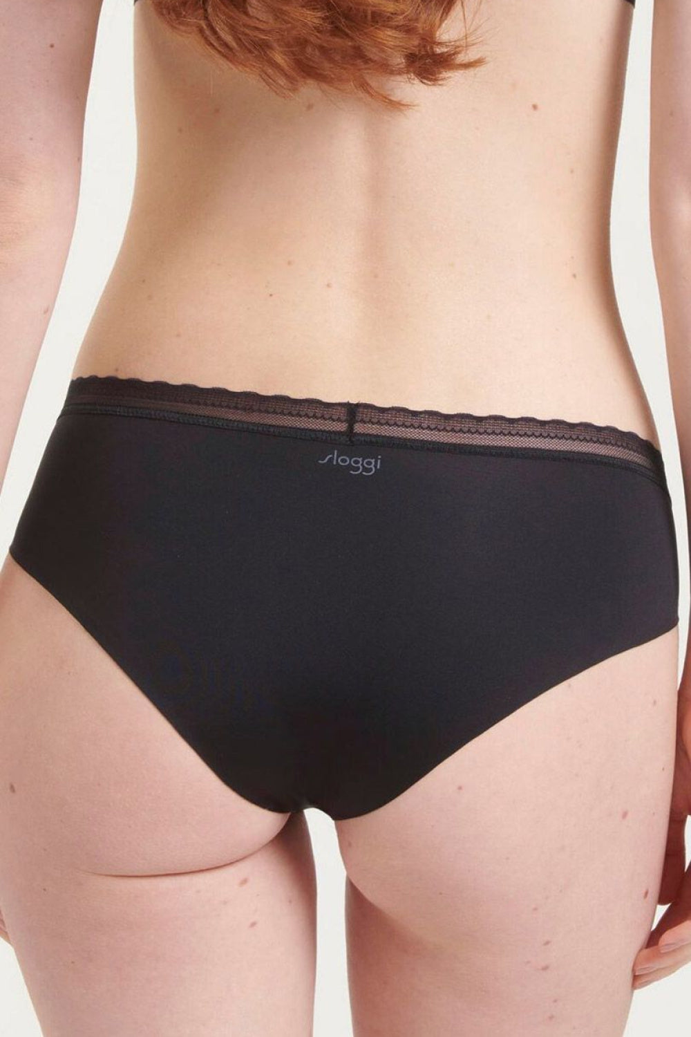 Sloggi Hipster Black Mesh Knickers - view 3