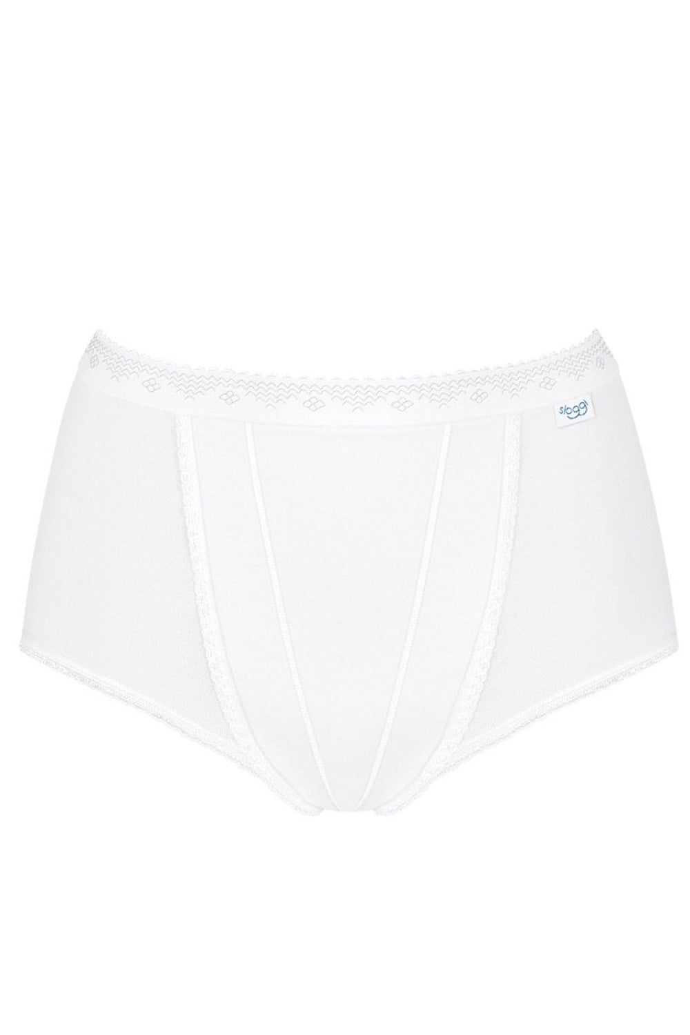 Sloggi Control White Lace High Waisted Knickers - view 2