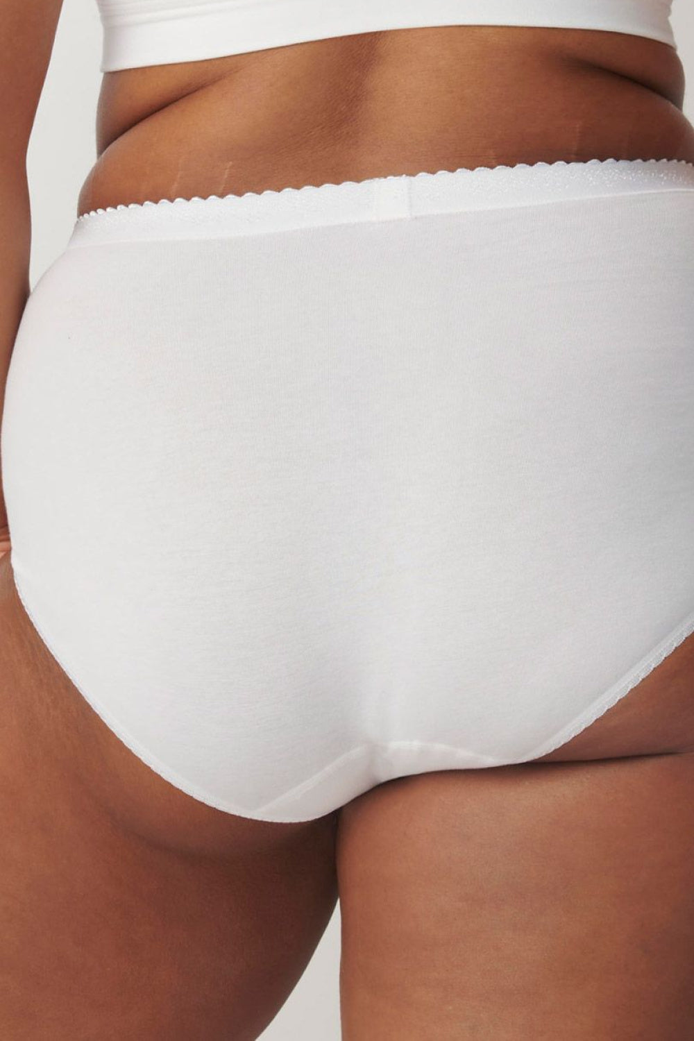 Sloggi Control White Lace High Waisted Knickers - view 3