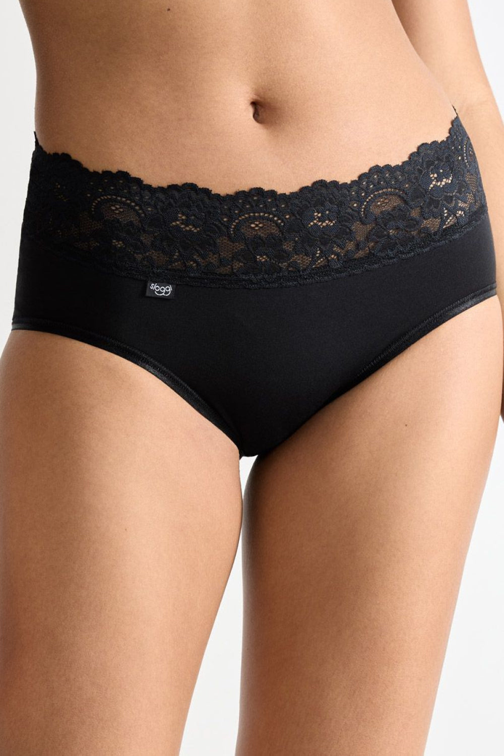 Sloggi Romance Black Lace Knickers