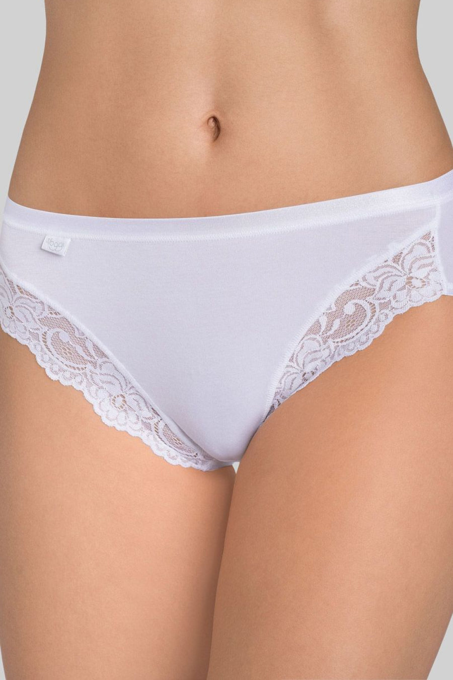 Sloggi Romance Tai White Lace Knickers
