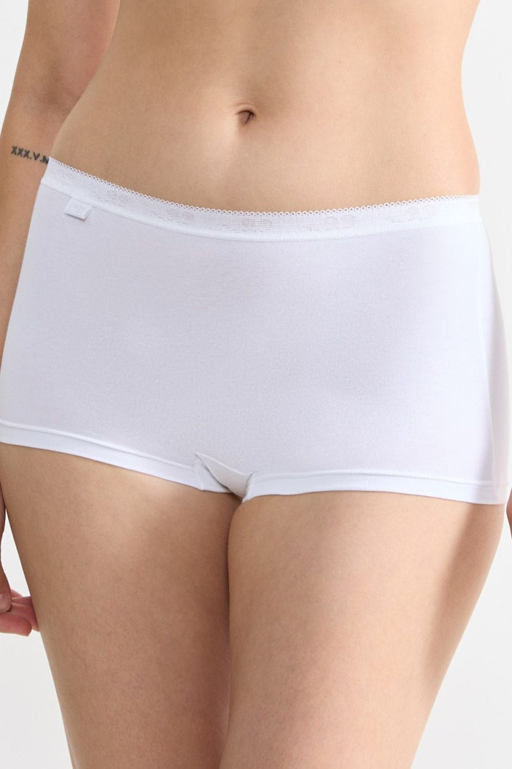 Sloggi White Cotton Shorts