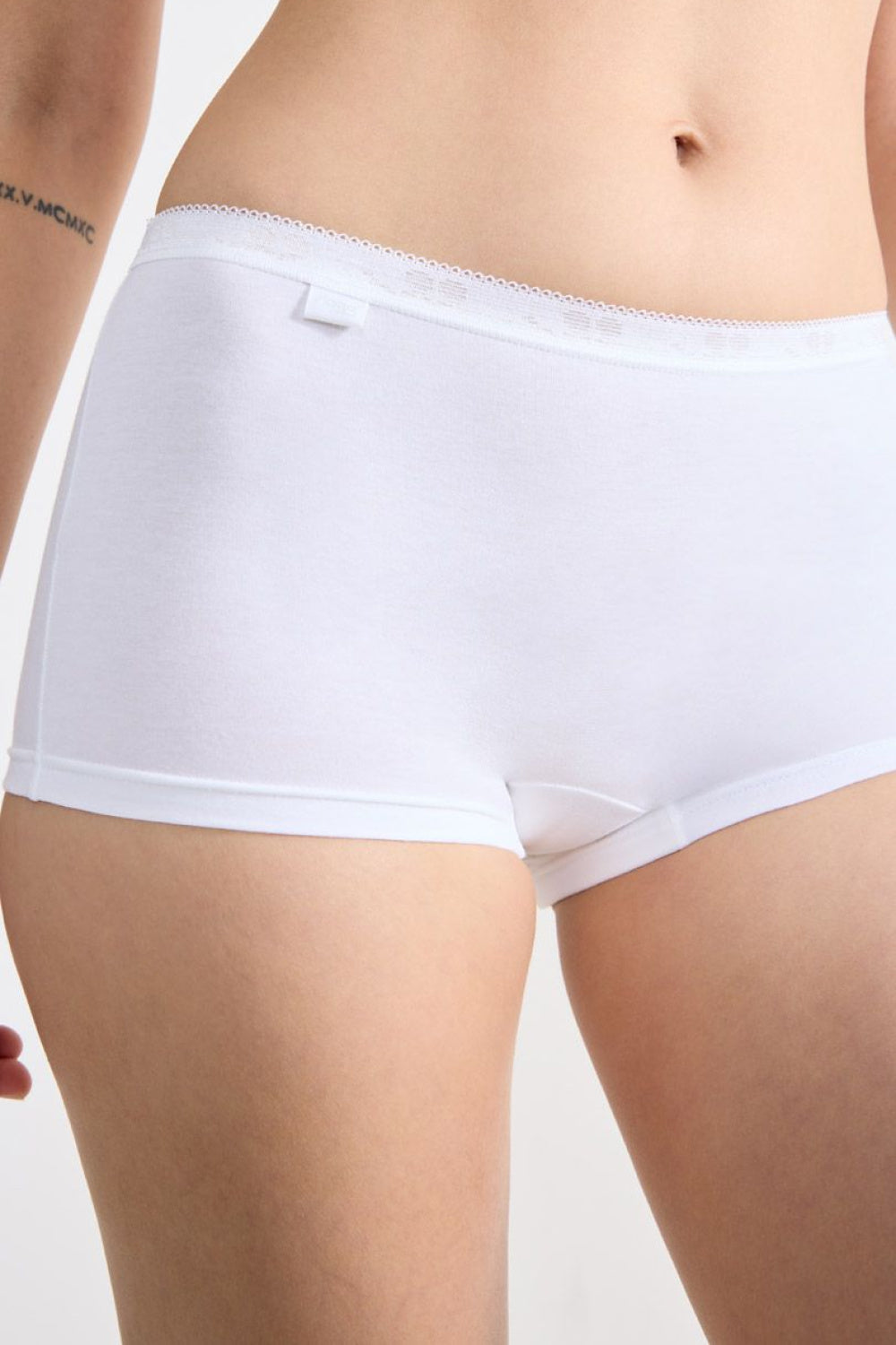Sloggi White Cotton Shorts - view 2