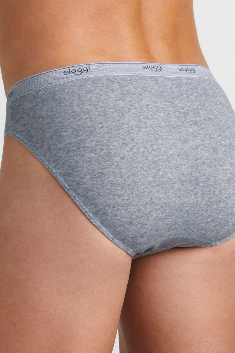 Sloggi Grey Cotton Men's Briefs with Elasticated Waist - view 3