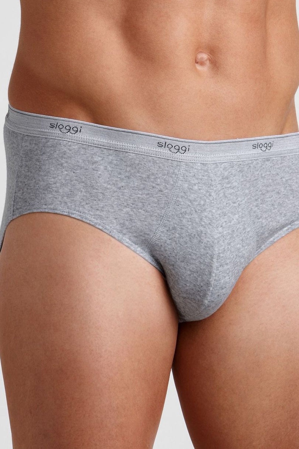 Sloggi Grey Cotton Men's Briefs
